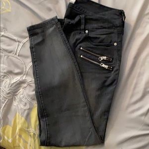 Black faded jeans